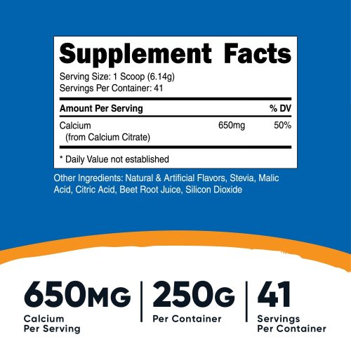 nutricost calcium citrate powder 190090