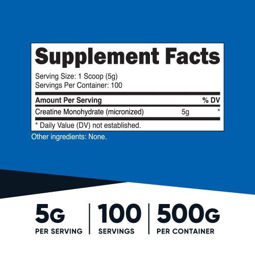 nutricost creatine monohydrate powder 500g free shaker 532725