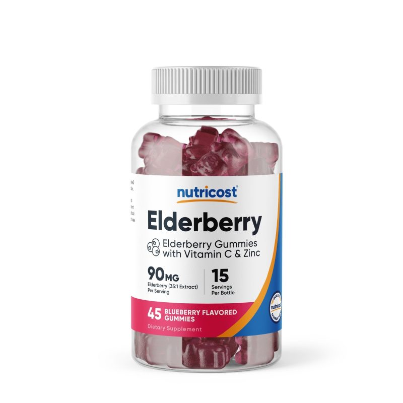 nutricost elderberry gummies 45 gummies 941340