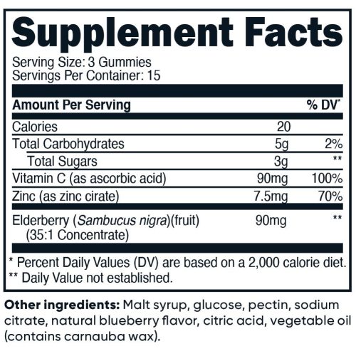 nutricost elderberry gummies 45 gummies 957006