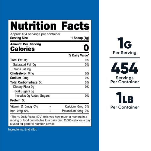 nutricost erythritol powder 155504