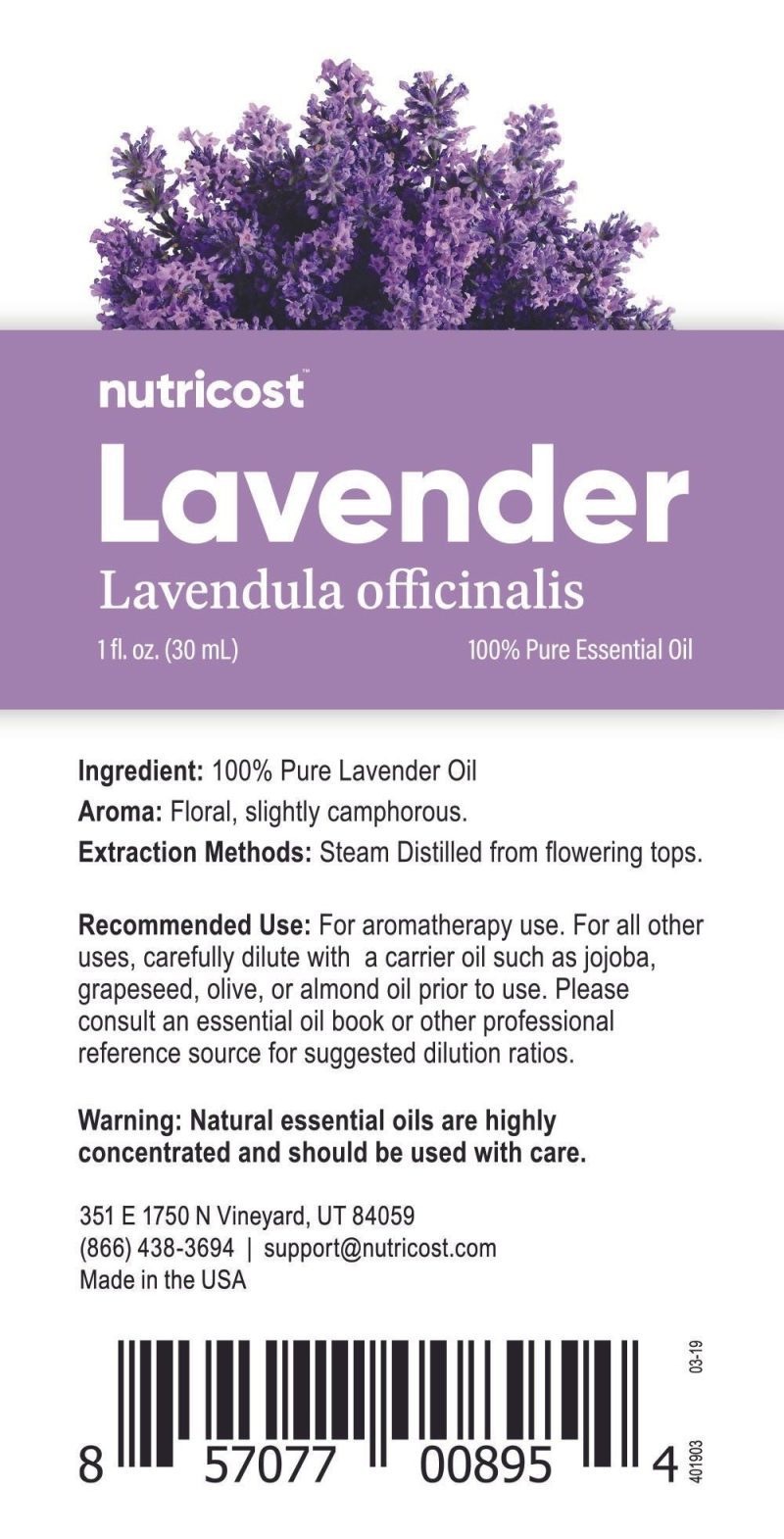 nutricost essential oils 100 pure oregano peppermint melaleuca or lavender oil 960968