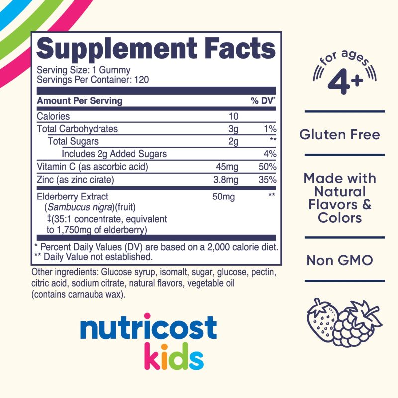 nutricost kids elderberry gummies 617652