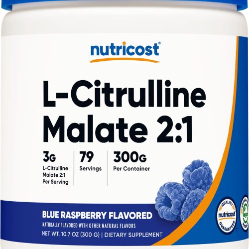 nutricost l citrulline malate 21 flavored powder 406220