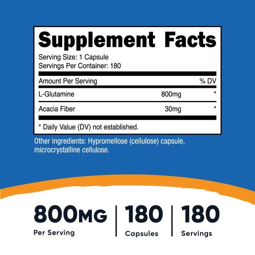 nutricost l glutamine capsules 447834