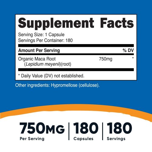 nutricost maca root capsules 505098