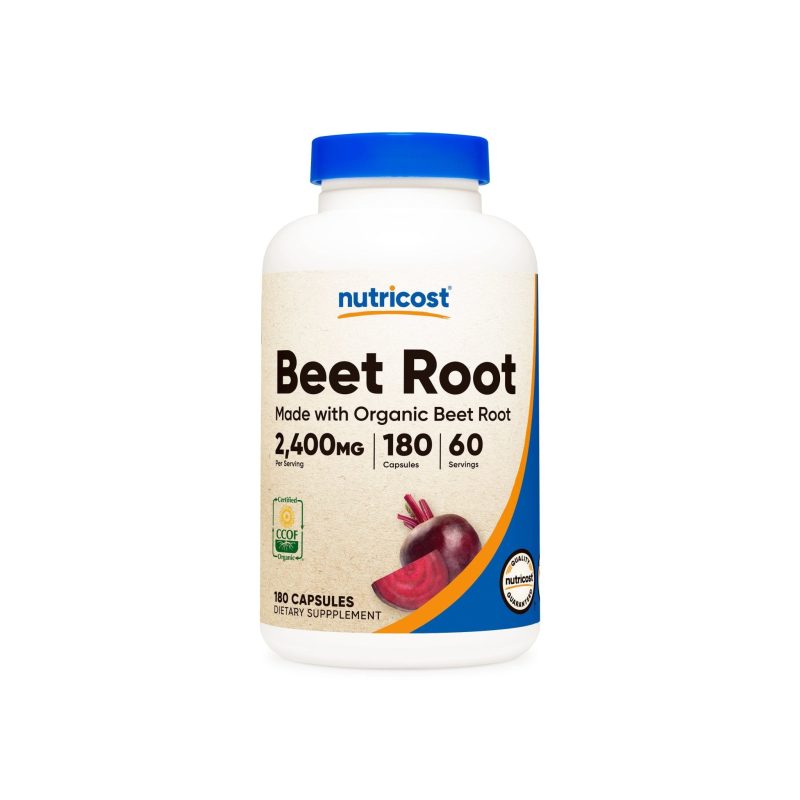 nutricost made with organic beet root capsules 561204