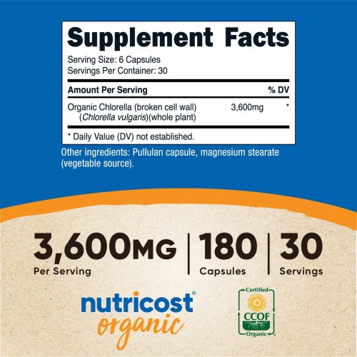 nutricost made with organic chlorella capsules 443687