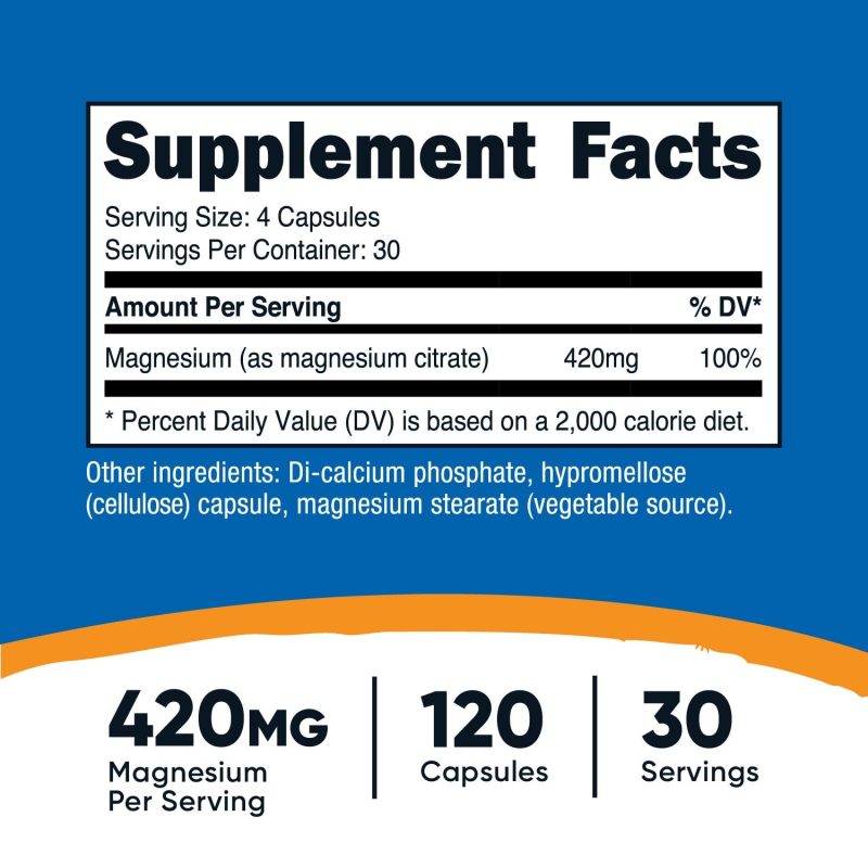 nutricost magnesium citrate capsules 466065