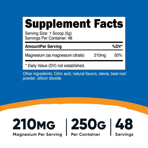 nutricost magnesium citrate powder 385788