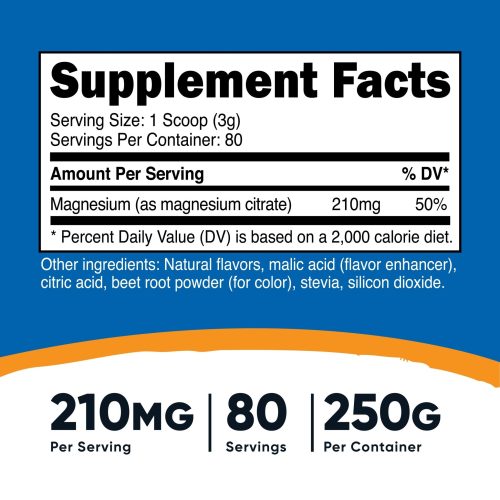 nutricost magnesium citrate powder 725659