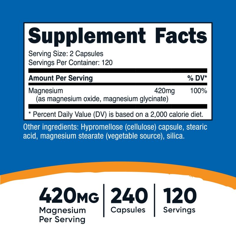 nutricost magnesium extra strength capsules 601624