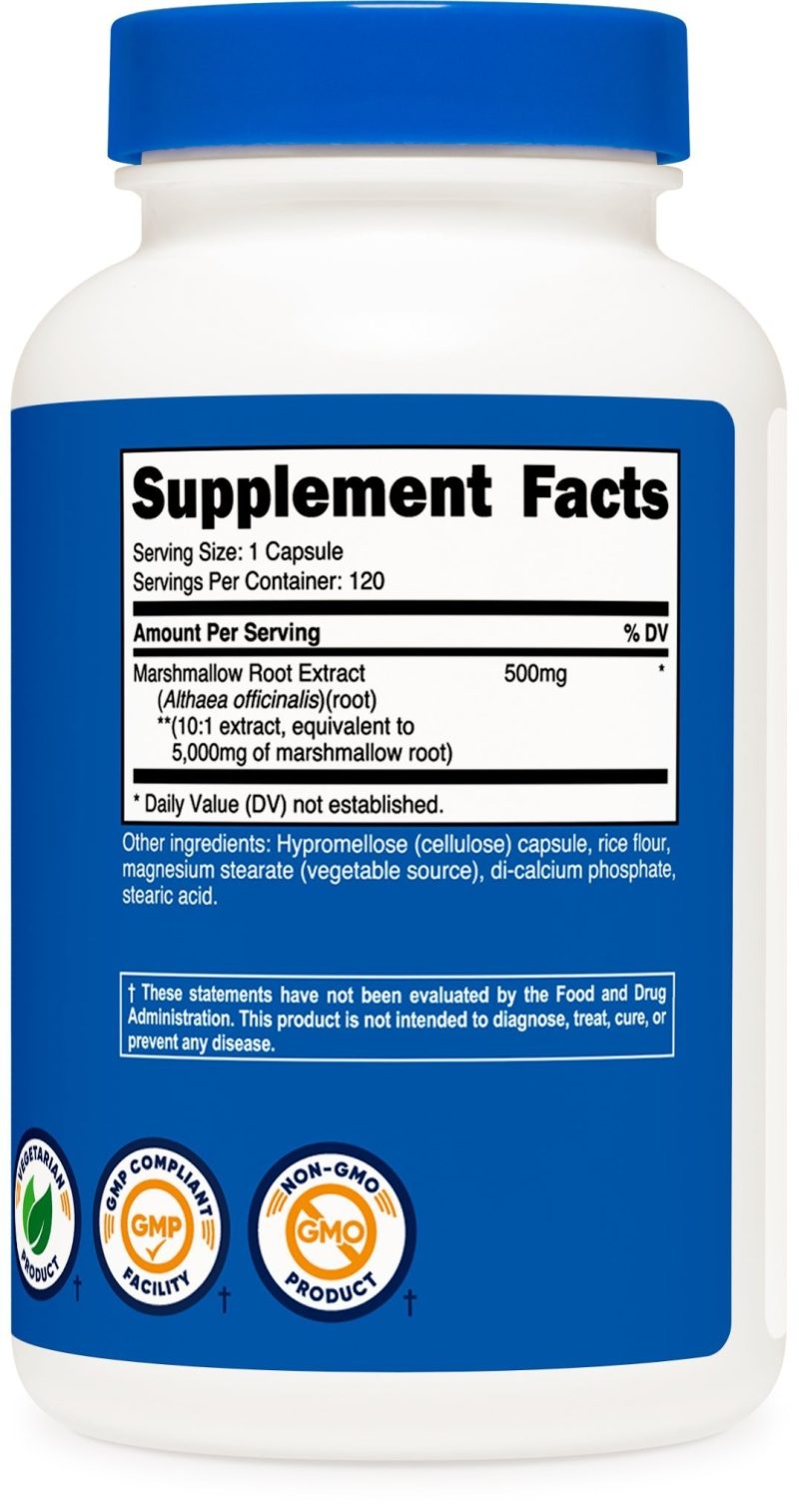 nutricost marshmallow root capsules 183501