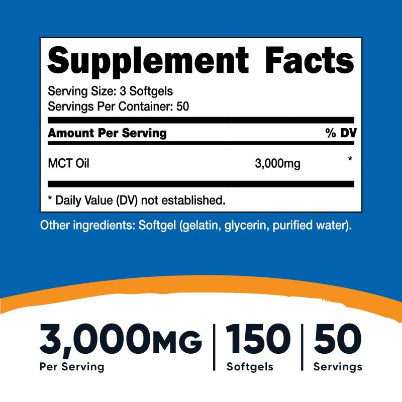 nutricost mct oil softgels 370826