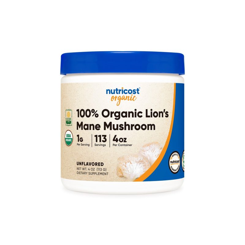 Nutricost Organic Lion's Mane Mushroom Powder - Nutricost