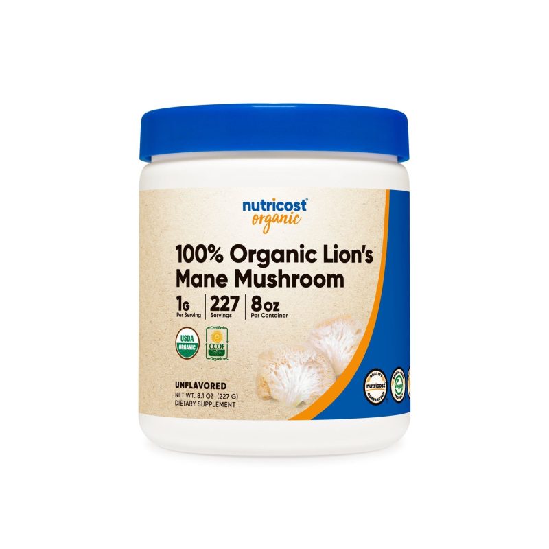 Nutricost Organic Lion's Mane Mushroom Powder - Nutricost