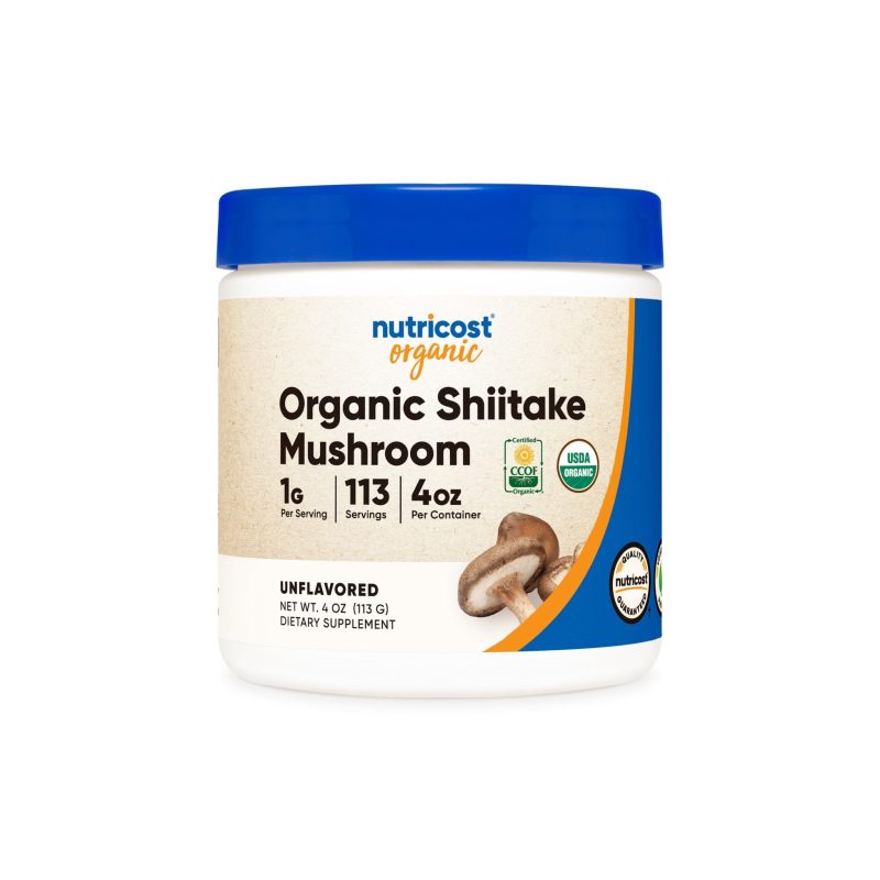 nutricost organic shiitake mushroom powder 654101