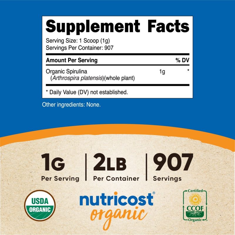 nutricost organic spirulina powder 202441