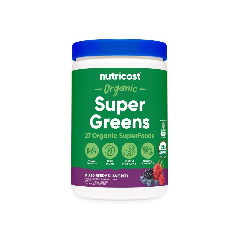 Nutricost Organic Super Greens Powder - 30 Serving - Nutricost