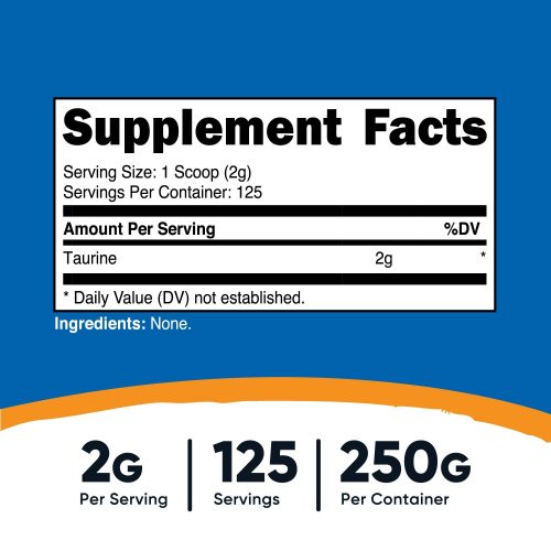 nutricost taurine powder 793654