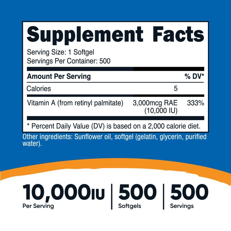 nutricost vitamin a softgels 124405