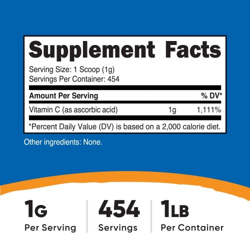 nutricost vitamin c powder 635694