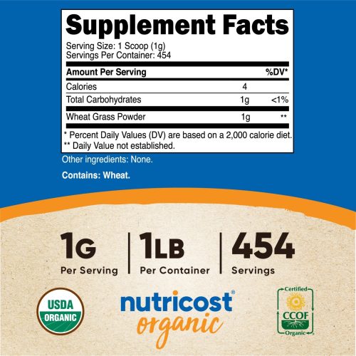 nutricost wheatgrass powder 780857